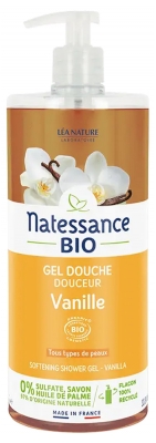 Natessance Gel de Ducha de Vainilla 1 L