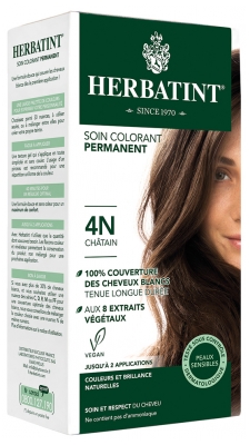 Herbatint Soin Colorant Permanent 150 ml - Coloration : 4N Châtain