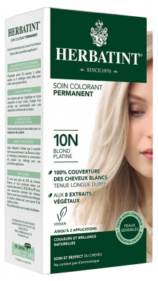 Herbatint Soin Colorant Permanent 150 ml - Coloration : 10N Blond Platine