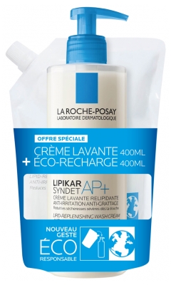 La Roche-Posay Lipikar Syndet AP+ 400 ml + Eco-Recharge 400 ml