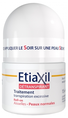 Etiaxil Pallina di Trattamento Antitraspirante per Ascelle Pelle Normale 15 ml