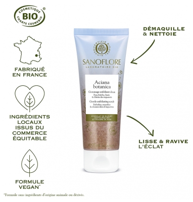 Sanoflore Aciana Botanica Gommage Exfoliant Doux Bio 75 ml