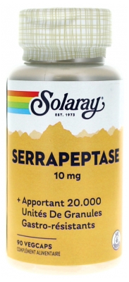Solaray Serrapeptaasi 10 mg 90 Kasviskapselia