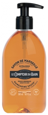Le Theke du Bad Traditionelle Seife aus Marseille Mandarine-Salbei 500 ml