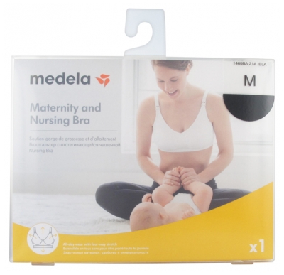 Medela Pregnancy and Breastfeeding Bra Black - Size: Size M