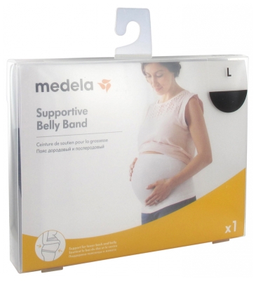 Medela Supportive Belly Band for Pregnancy Black - Size: Size L