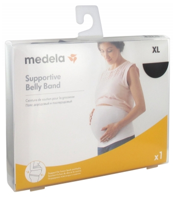 Medela Supportive Belly Band for Pregnancy Black - Size: Size XL