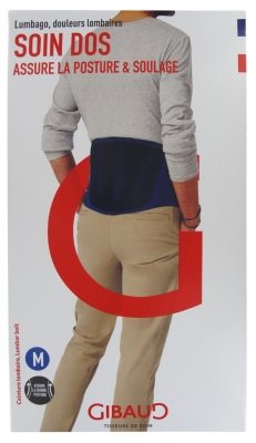 Gibaud Cuidado Costas Cinta Lombar Altura 21 cm - Tamanho: M