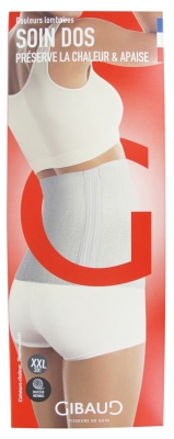 Gibaud Cuidado Espalda Cinturón de Calor Antracita Altura 30 cm - Tamaño: Talla XXL