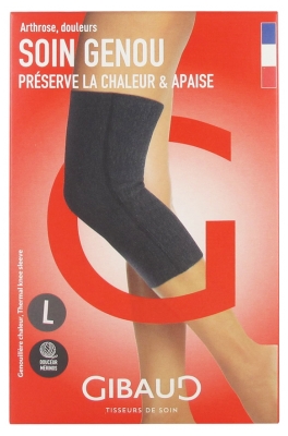 Gibaud Soin Genou Heat Knee Pad - Size: Size L