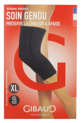 Gibaud Soin Genou Heat Knee Pad - Size: Size XL