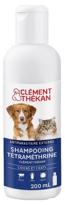 Clément Thékan Champú Tetrametrina Perros y Gatos 200 ml