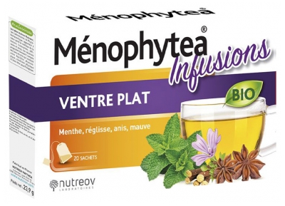 Nutreov Menophytea Platte Buik Infusie Biologisch 20 Zakjes