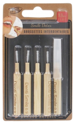 Denti Smile 5 Brossettes Interdentaires Bambou Naturel - Taille : 0.9 mm