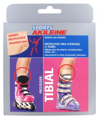Akileïne Sports Tibial Protection Tibia Hydrogel 1 Paire
