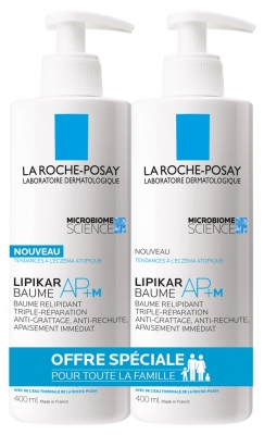 La Roche-Posay Lipikar AP+ M Balsamo Relipidante Set di 2 x 400 ml