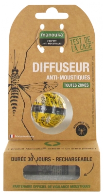 Manouka Anti-Mosquitoes Diffuser Ball + Refill 6ml - Colour: Yellow Foliage 1