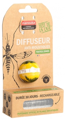 Manouka Anti-Mosquitoes Diffuser Ball + Refill 6ml - Colour: Yellow Foliage 2