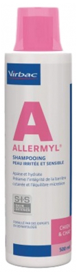 Virbac Allermyl Irritated Skin Shampoo for Dogs and Cats 500 ml