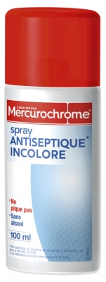 Mercurochrome Brezbarvni Razpršilec za Razkuževanje 100 ml