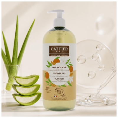 Cattier Brusgel Aloe Vera Clementin Appelsinblomst Øko 1 L