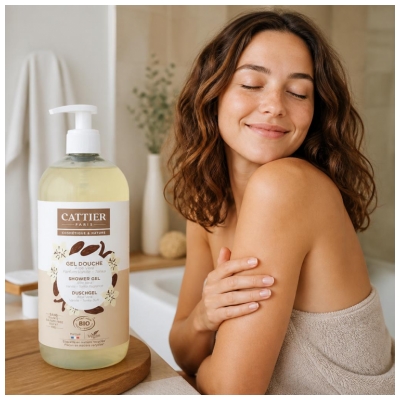 Cattier Brusksæbe Aloe Vera Tonka Vanilje Øko 1 L