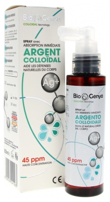 BioGenya Argent Colloïdal 45 ppm Spray 100 ml