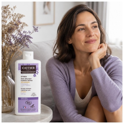 Cattier Gynea Soin Douceur Toilette Intime Sécheresse Bio 200 ml
