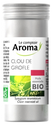 Le Comptoir Aroma Olio Essenziale di Chiodi di Garofano (Syzygium Aromaticum) Biologico 5 ml
