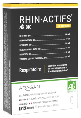 Aragan Synactifs RhinActifs Organic 10 Capsules