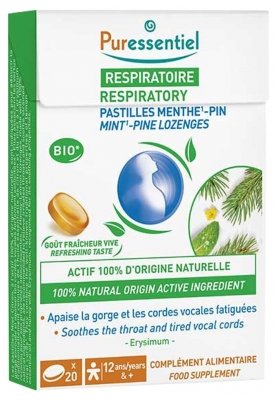 Puressentiel Respiratory Tablets Mint Pine 20 Tablets