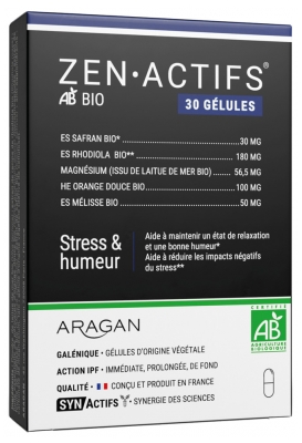 Aragan Synactifs ZenActifs Organic 30 Capsules