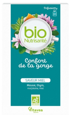 Vitavea Infusão Conforto da Garganta Biológica 20 Saquetas