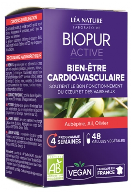 Biopur Active Bien-Être Cardio-Vasculaire 48 Gélules Végétales