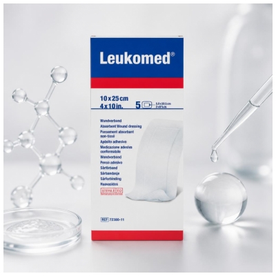 Essity Leukomed 5 Absorberande Non-Woven Förband 10 x 25 cm