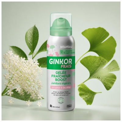 Ginkor Frais Raikas Kuohkea Geeli Virkistää Keveät Jalat 100 ml