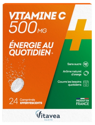 Vitavea Vitamine C 500 mg 24 Comprimés Effervescents