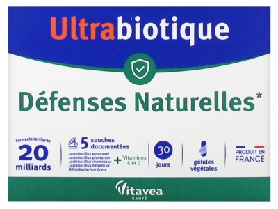 Vitavea Ultrabiotique Défenses Naturelles 30 Gélules Végétales