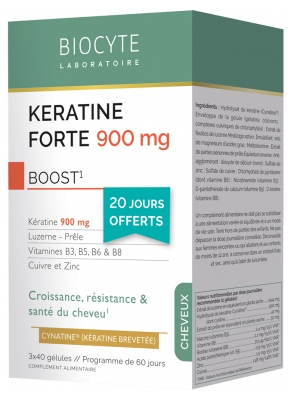 Biocyte Keratine Forte Full Spectrum 3 x 40 Kapsułek