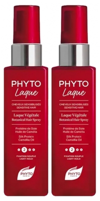 Phyto Laque Végétale Fixation Souple Lot de 2 x 100 ml