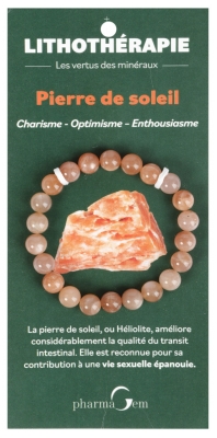 PharmaGem Pulsera Litoterapia Piedra Solar 8 mm