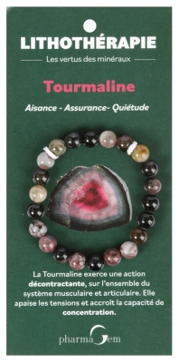 FarmaGem Pulsera Turmalina Litoterapia 8 mm