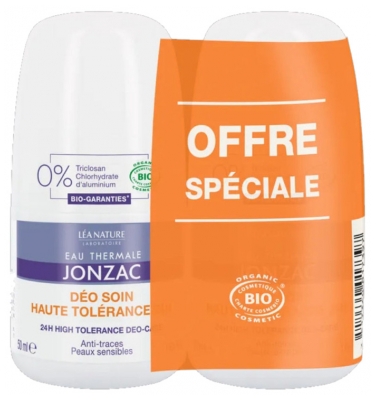 Eau de Jonzac Deodorant High Tolerance Care 24H Organic 2 x 50ml