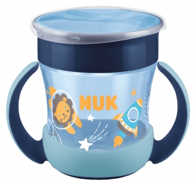 NUK Mini Magic Cup Night 160 ml 6 Mois et + - Couleur : Bleu