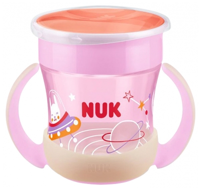 NUK Mini Magic Cup Night 160ml 6 Months and + - Colour: Pink
