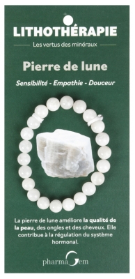 PharmaGem Litoterapeutický náramek Měsíční kámen 8 mm