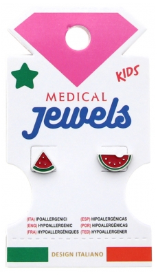 Medical Jewels Orecchini Ipoallergenici per Bambini Anguria