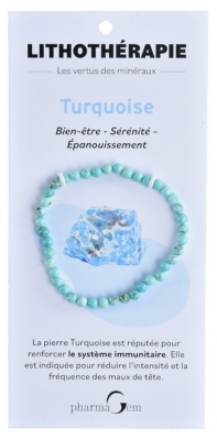 PharmaGem Lithotherapie Turquoise Armband 4 mm