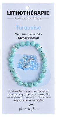 PharmaGem Lithotherapie Turquoise Armband 8 mm
