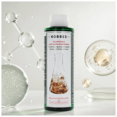 Korres Šampūnas nuo plaukų slinkimo moterims 250 ml